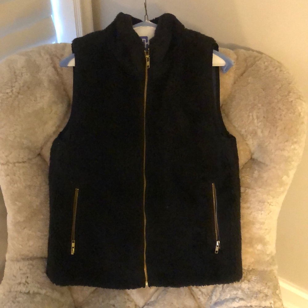 Jcrew fur like vest